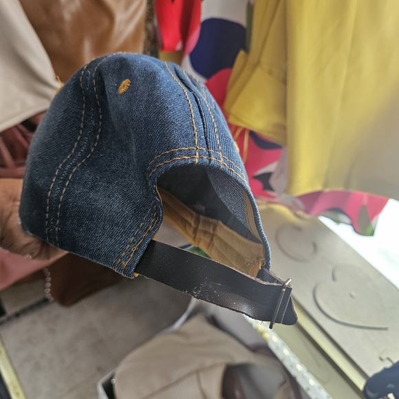 Embellished Denim Cap with Rhinestones - Picture 3 of 3